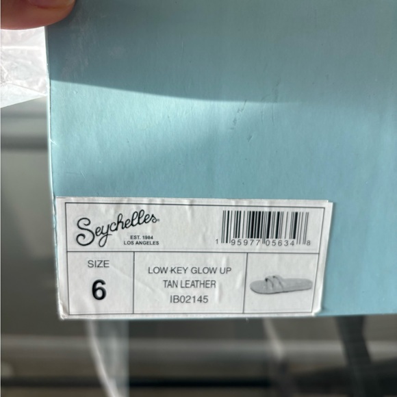 Seychelles NEW Low Key Glow Up Sandal Tan Leather Size 6 - Picture 3 of 13